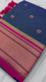 Elegant Soft Pethani Silk Saree with Zari & Meenakari Weaving