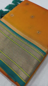 Elegant Soft Pethani Silk Saree with Zari & Meenakari Weaving